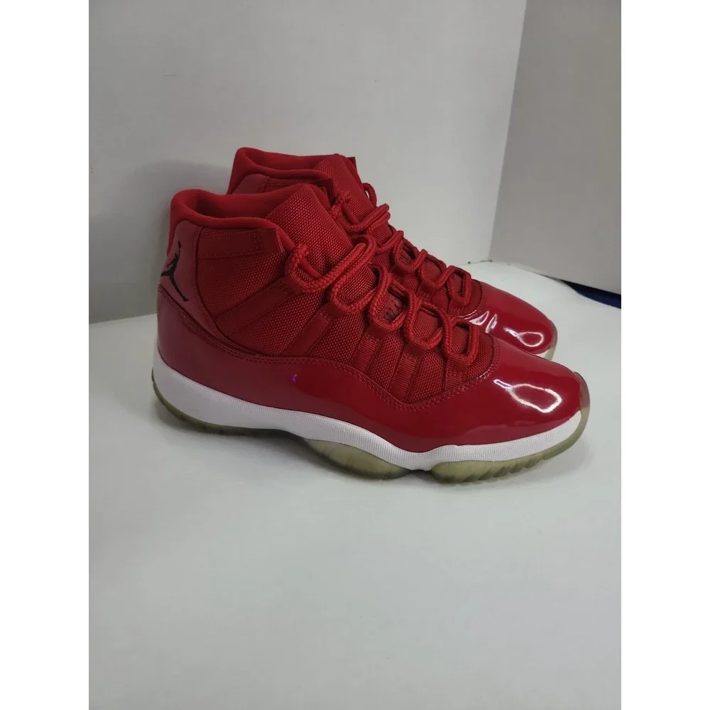 Nike Air Jordan 11 Retro Win Like '96 2017 Size (9) 378037-623 Red Black White